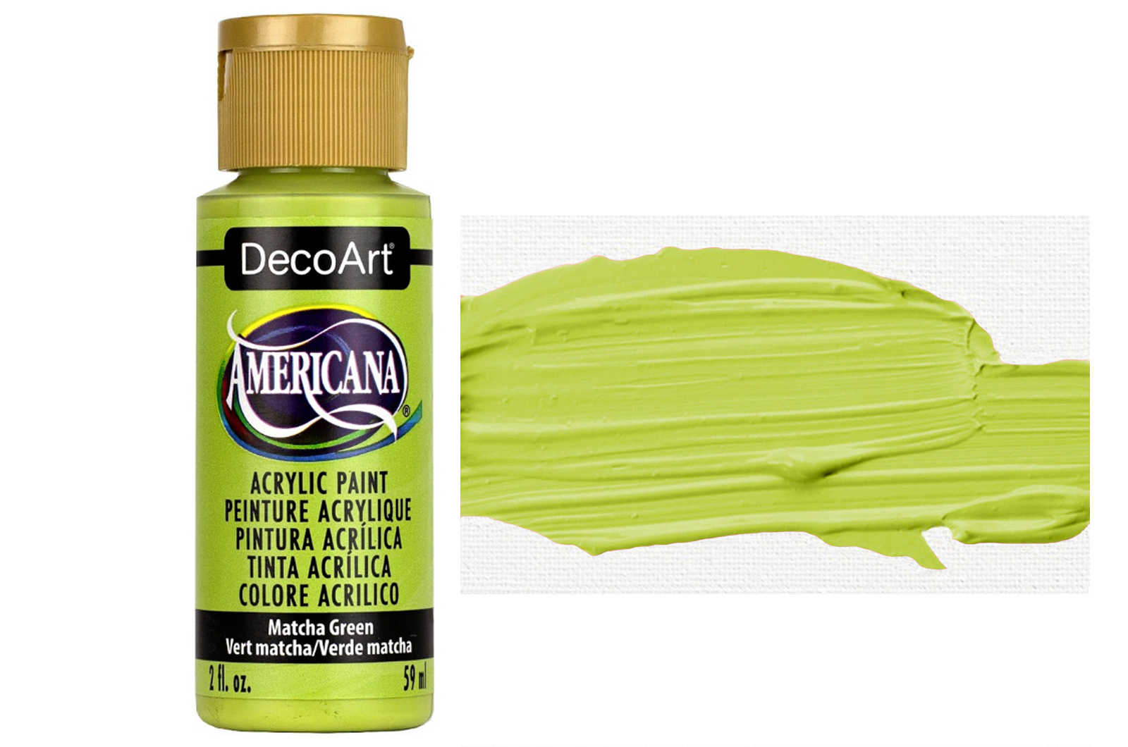 Tinta Acrílica DecoArt Americana 59 ml — Matcha Green (DA386) 1