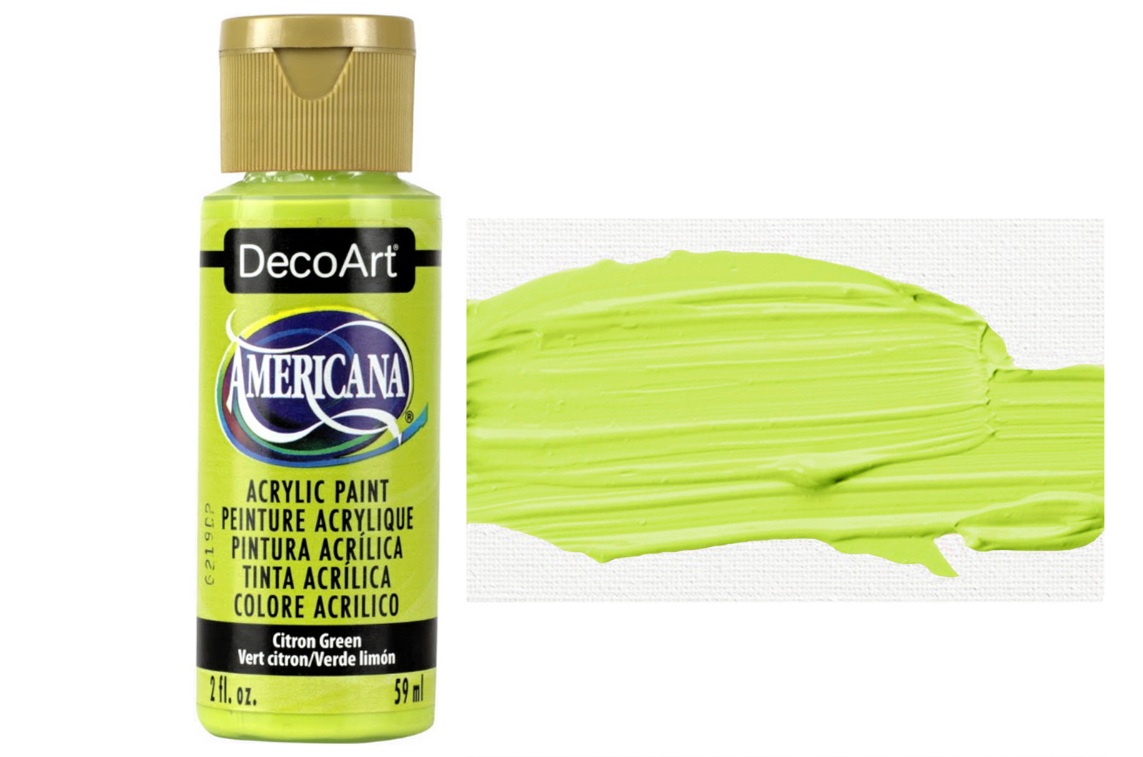 Tinta Acrílica DecoArt Americana 59 ml — Citron Green (DA235) 1