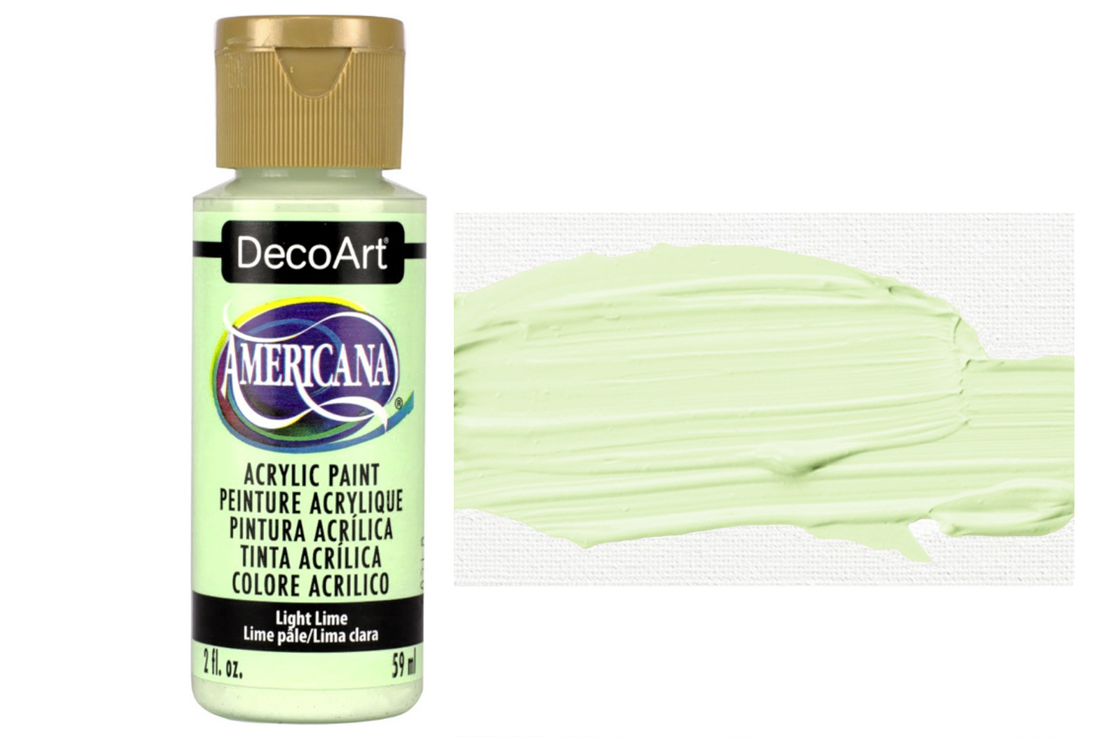 Tinta Acrílica DecoArt Americana 59 ml — Light Lime (DA348) 1