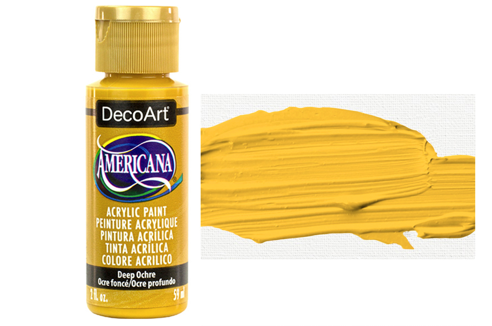 Tinta Acrílica DecoArt Americana 59 ml — Deep Ochre (DA392) 1