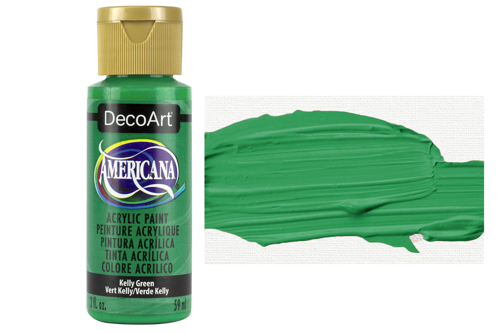 Tinta Acrílica DecoArt Americana 59 ml — Kelly Green (DA055) 1