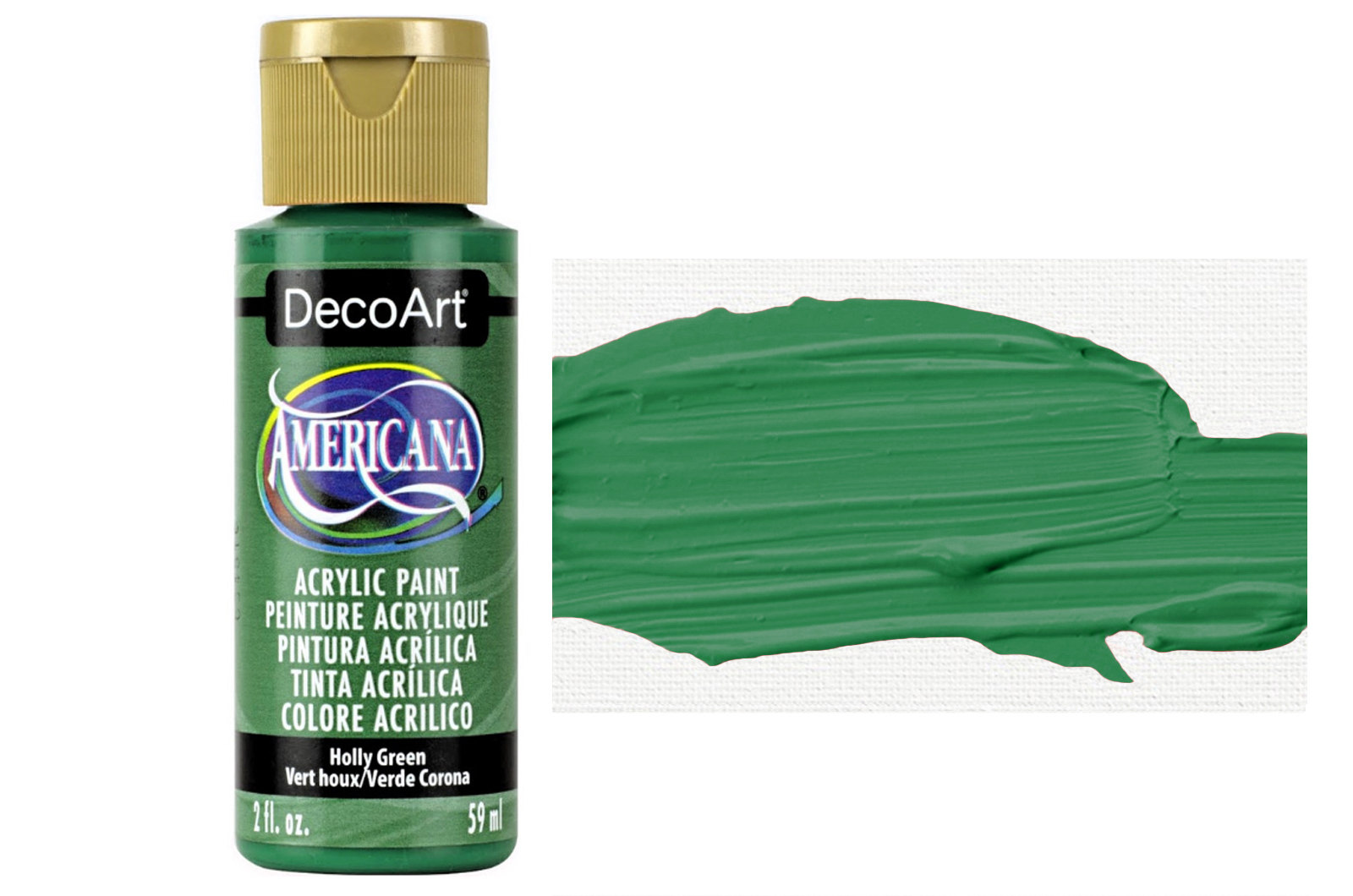 Tinta Acrílica DecoArt Americana 59 ml — Holly Green (DA048) 1