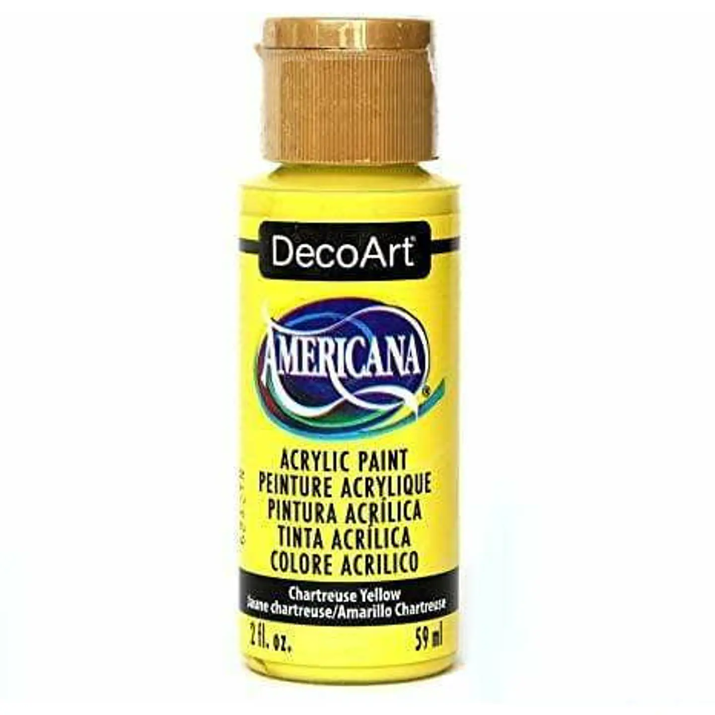 Tinta Acrílica DecoArt Americana 59 ml — Chartreuse Yellow (DA330) 1