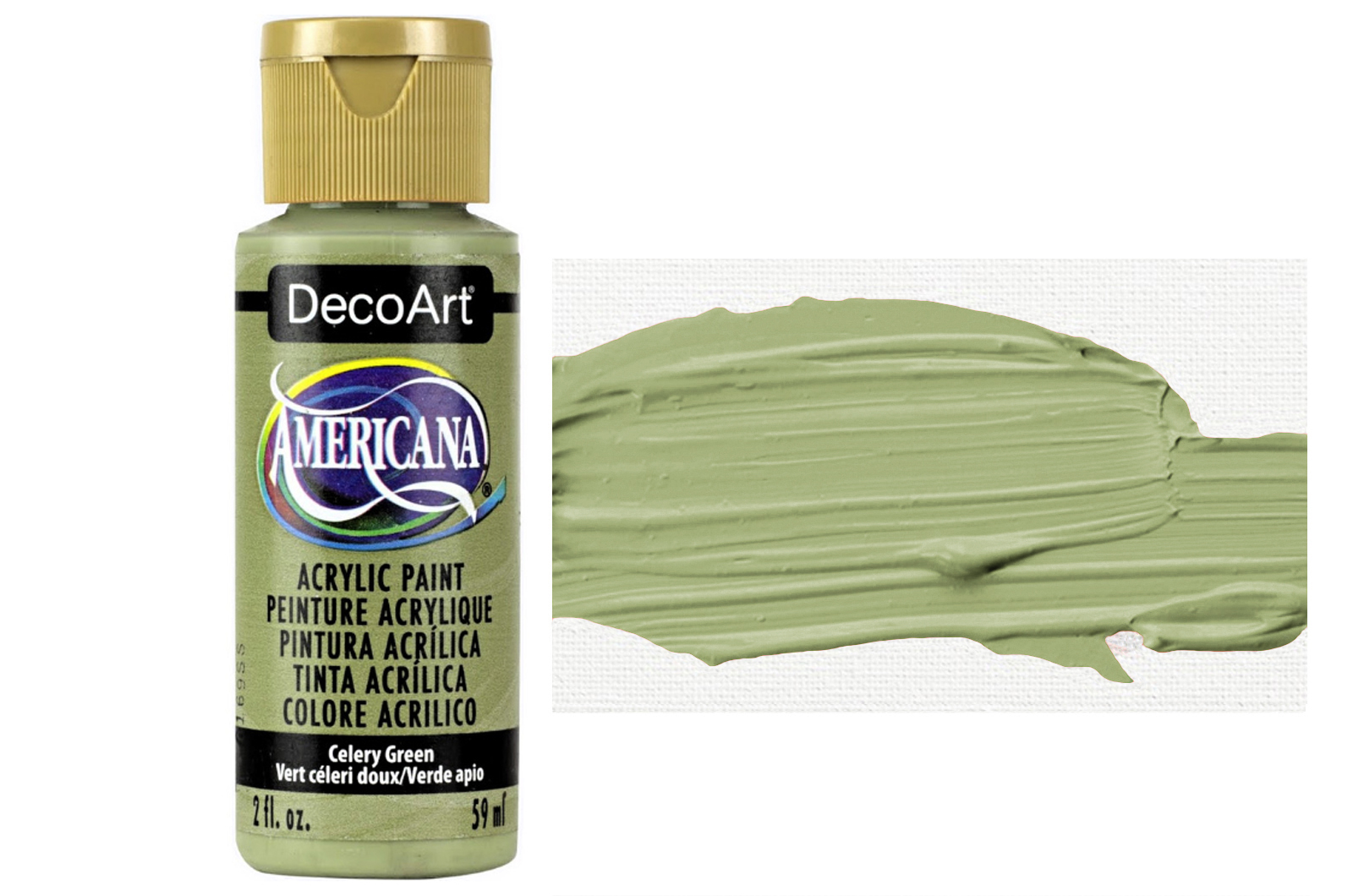 Tinta Acrílica DecoArt Americana 59 ml — Celery Green (DA208) 1