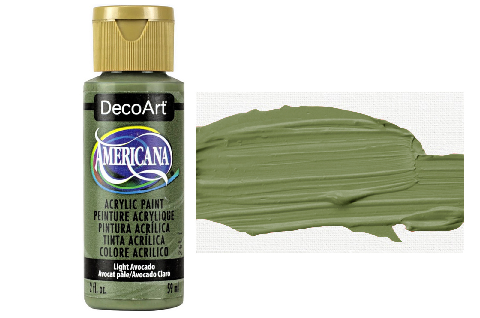 Tinta Acrílica DecoArt Americana 59 ml — Light Avocado (DA106) 1
