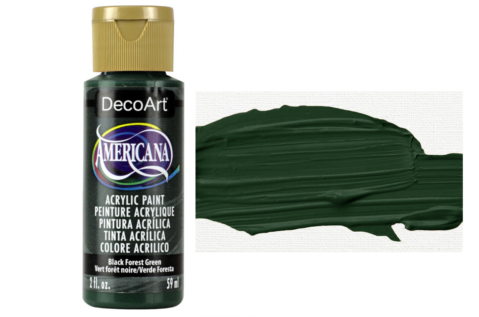 Tinta Acrílica DecoArt Americana 59 ml — Black Forest Green (DA083) 1