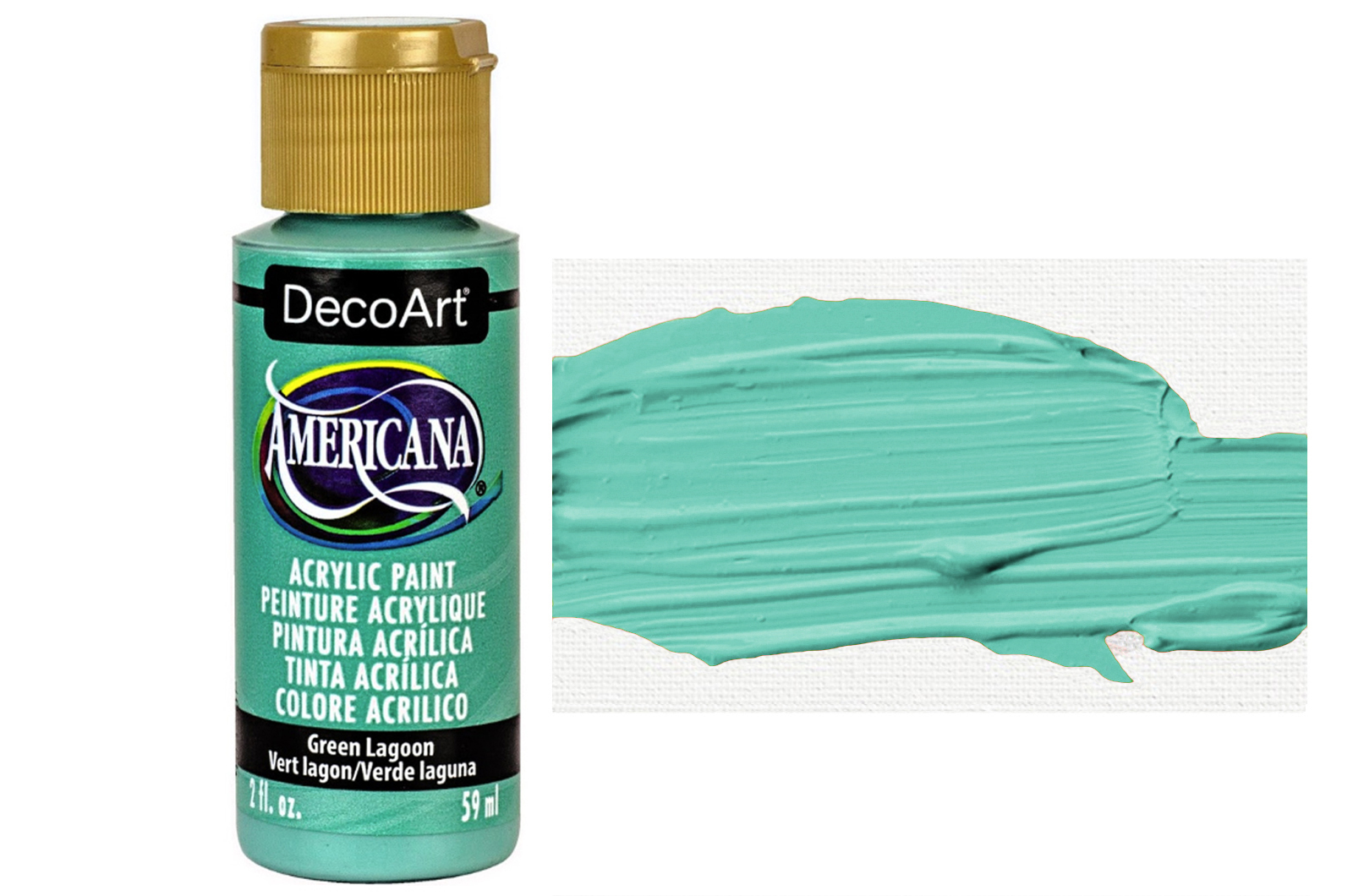 Tinta Acrílica DecoArt Americana 59 ml — Green Lagoon (DA372) 1