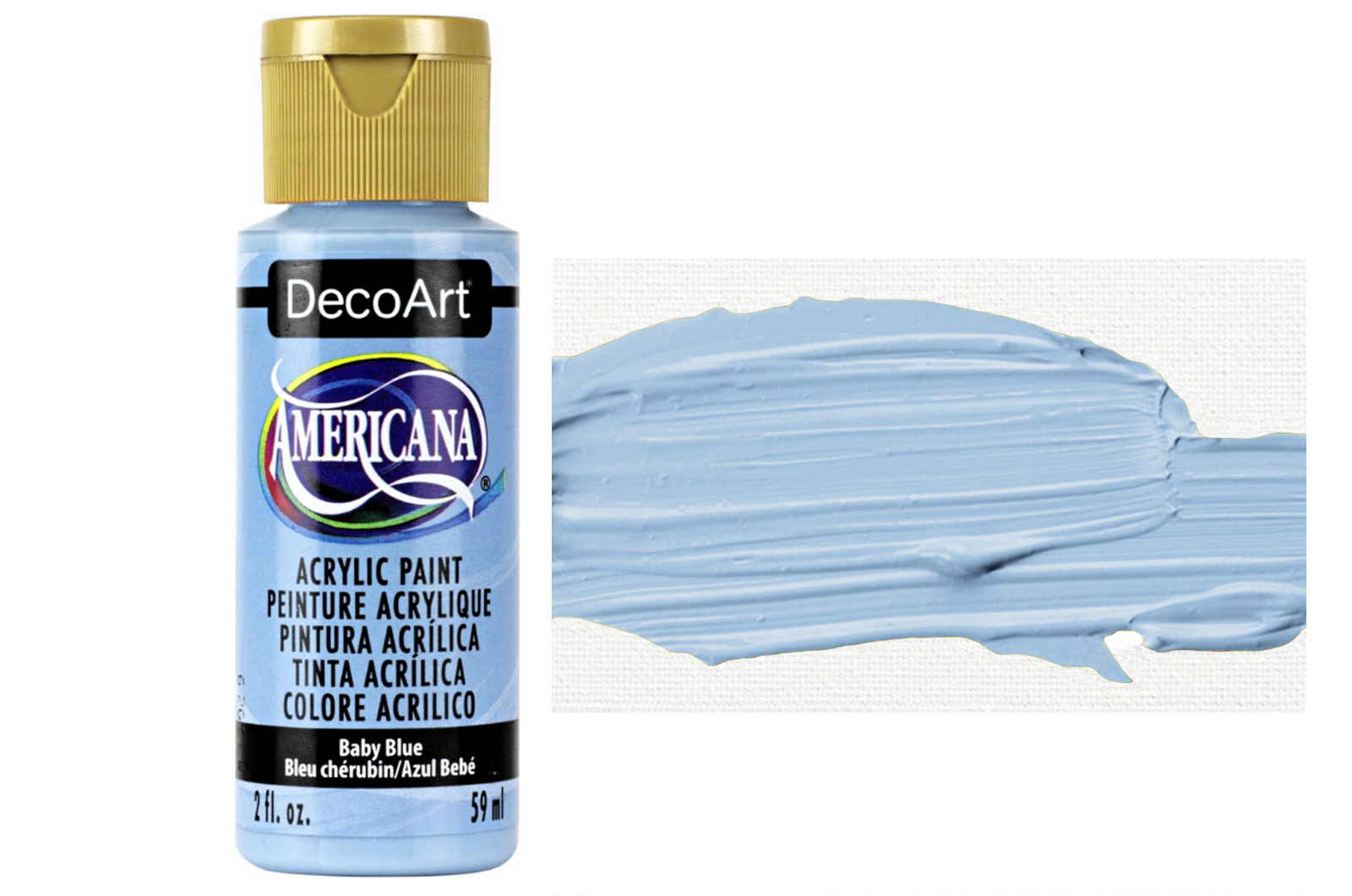 Tinta Acrílica DecoArt Americana 59 ml — Baby Blue (DA042) 1