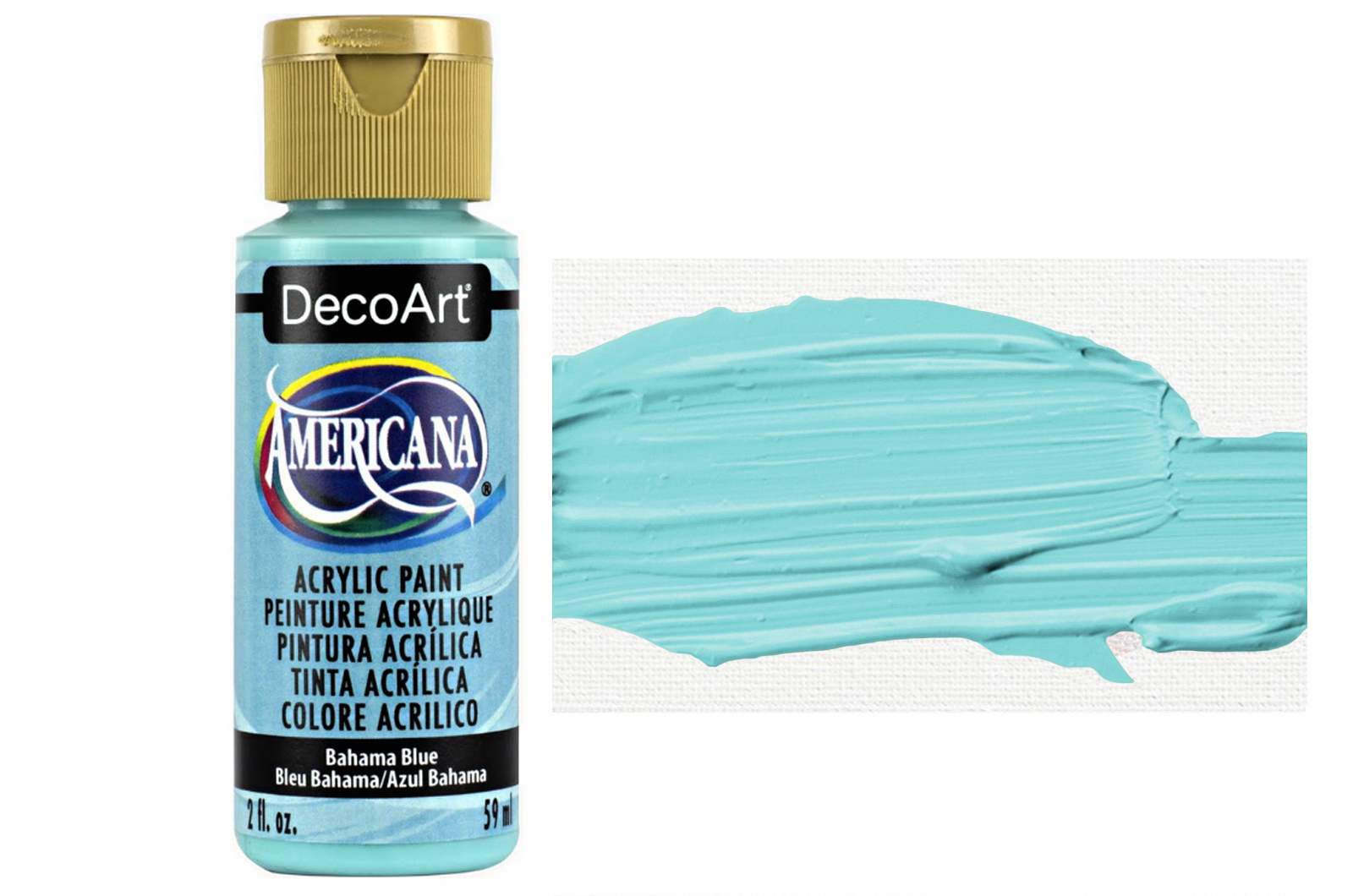 Tinta Acrílica DecoArt Americana 59 ml — Bahama Blue (DA255) 1