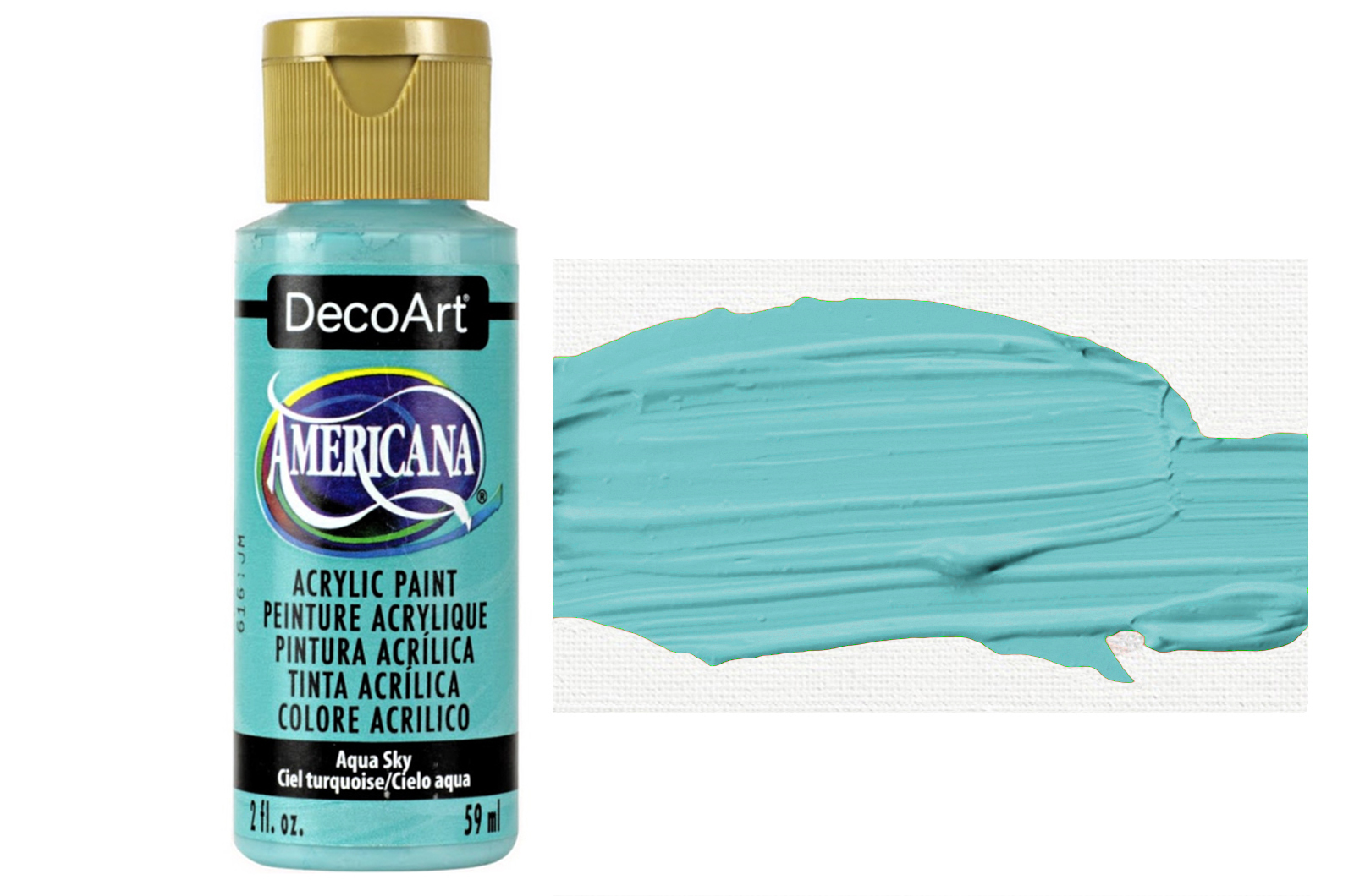 Tinta Acrílica DecoArt Americana 59 ml — Aqua Sky (DA333) 1