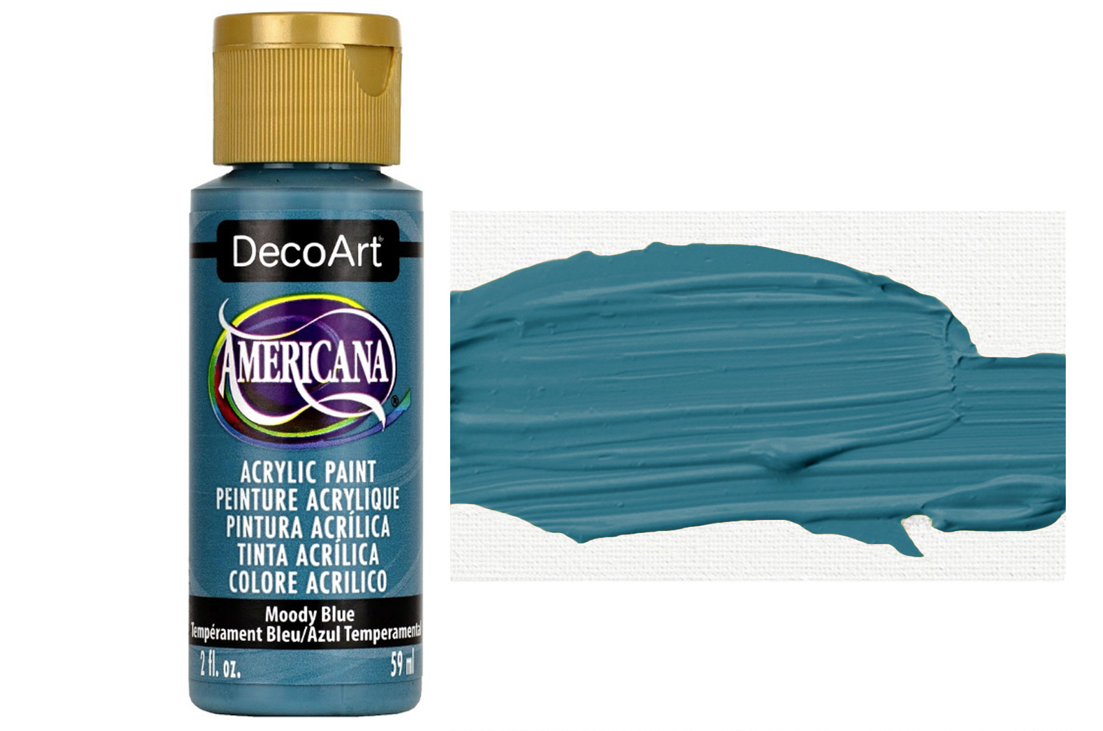 Tinta Acrílica DecoArt Americana 59 ml — Moody Blue (DA389) 1