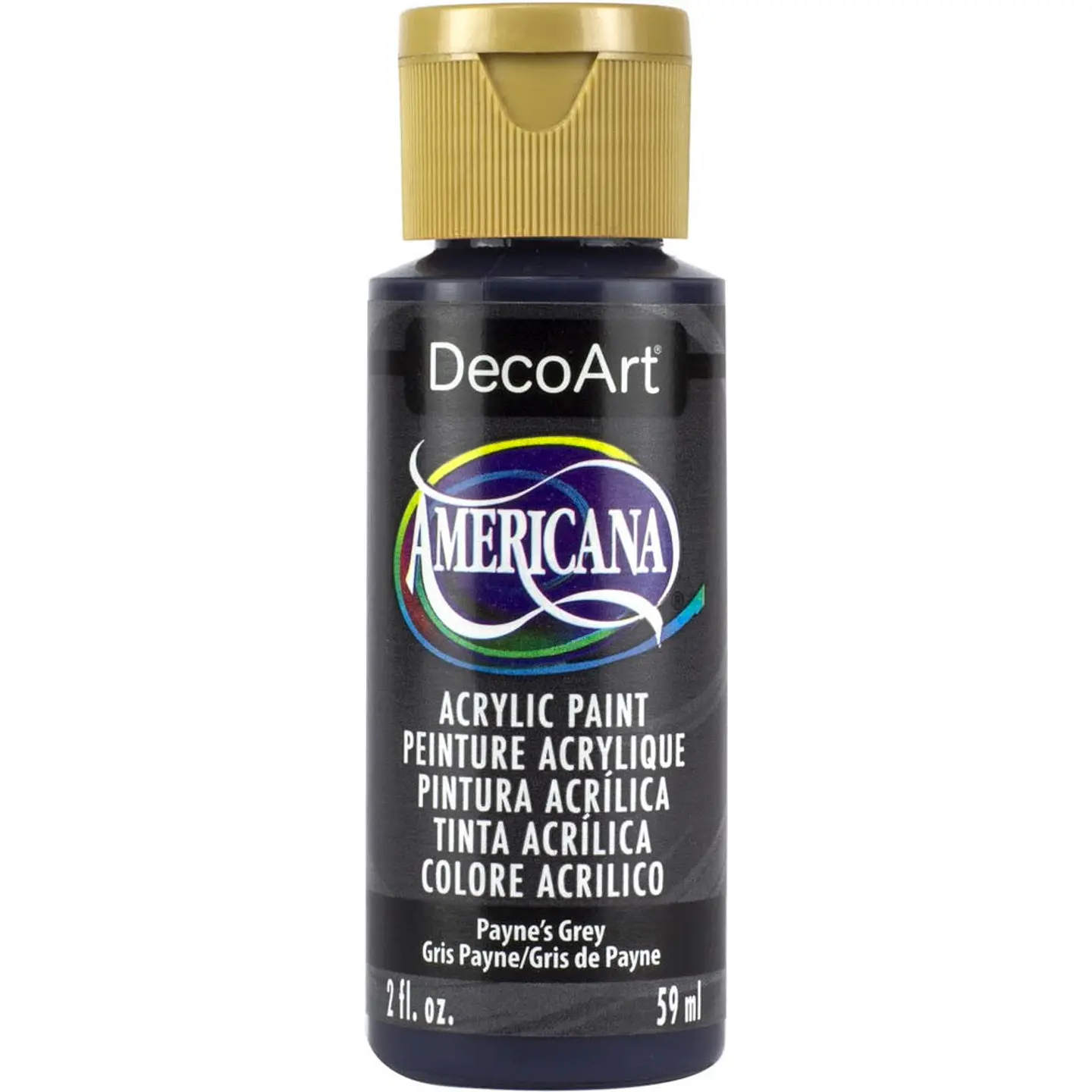 Tinta Acrílica DecoArt Americana 59 ml — Payne’s Grey (DA167) 1