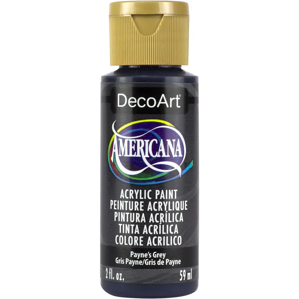Tinta Acrílica DecoArt Americana 59 ml — Payne’s Grey (DA167) 1
