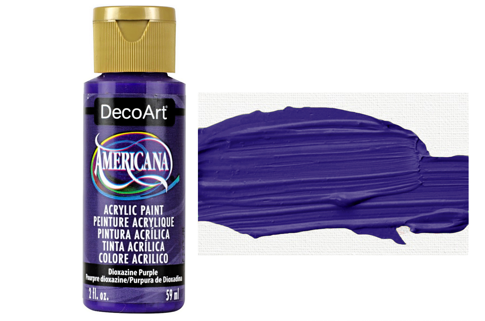Tinta Acrílica DecoArt Americana 59 ml — Dioxazine Purple (DA101) 1