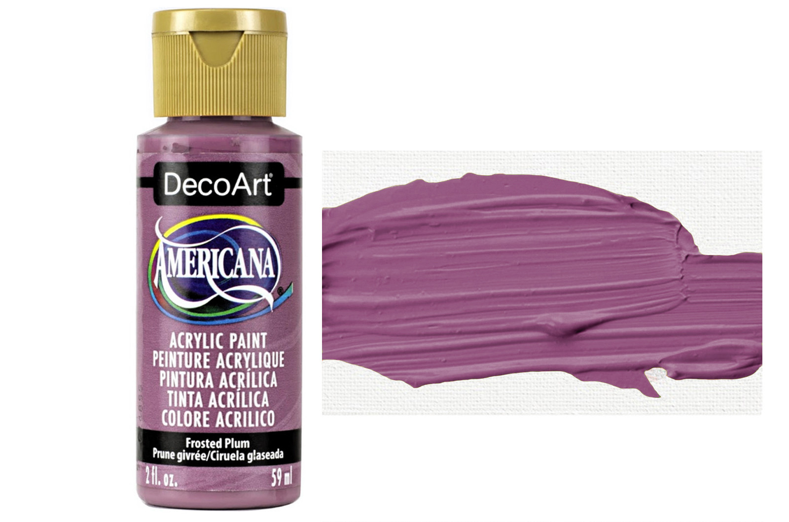 Tinta Acrílica DecoArt Americana 59 ml — Frosted Plum (DA335) 1