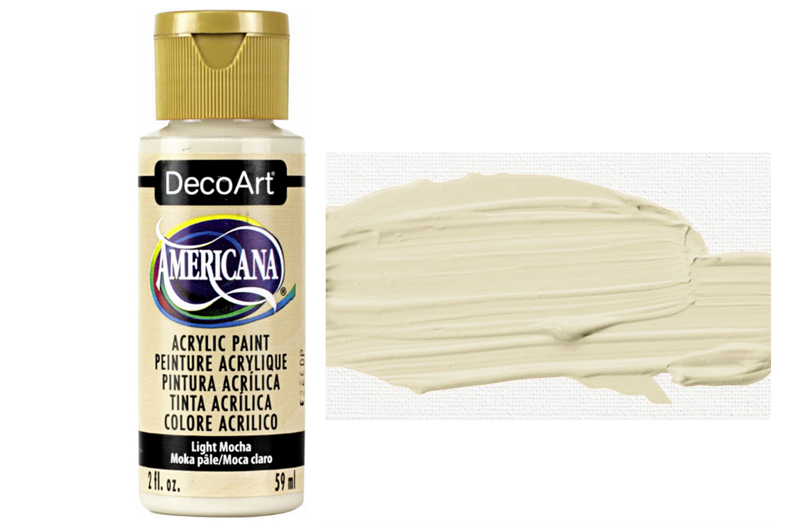 Tinta Acrílica DecoArt Americana 59 ml — Light Mocha (DA241) 1