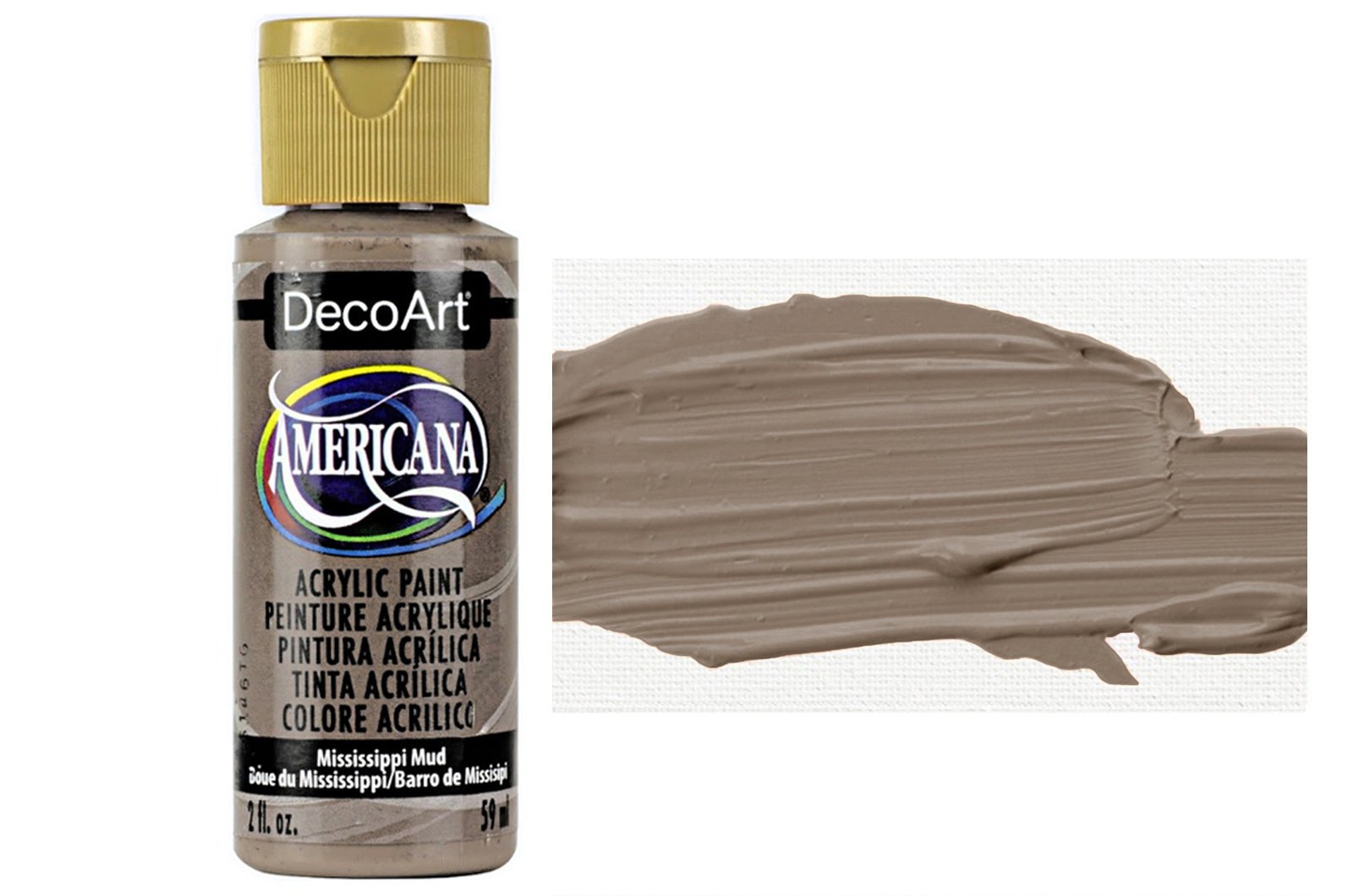 Tinta Acrílica DecoArt Americana 59 ml — Mississippi Mud (DA094) 1