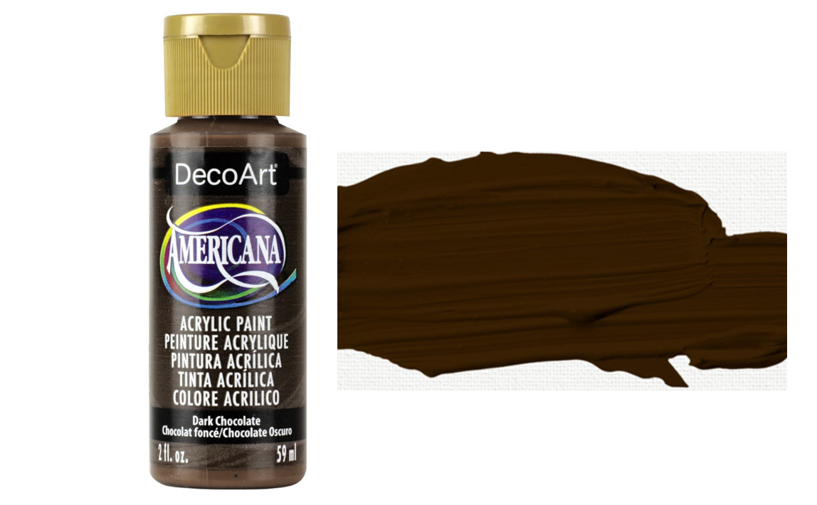 Tinta Acrílica DecoArt Americana 59 ml — Dark Chocolate (DA065) 1