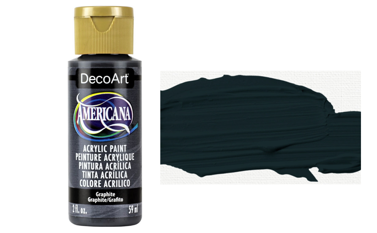 Tinta Acrílica DecoArt Americana 59 ml — Graphite (DA161) 1