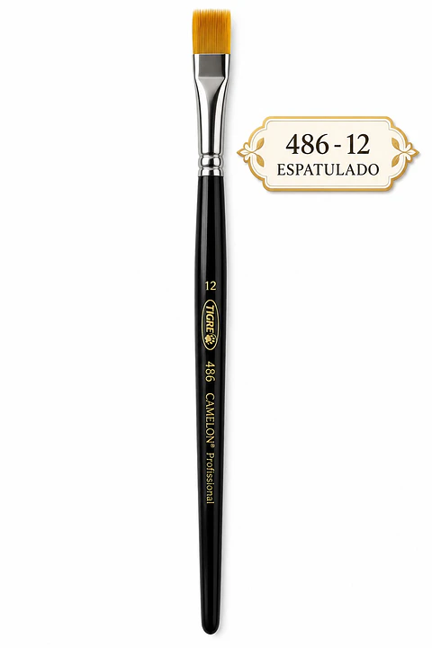 Pincel Tigre 486-12 – Espatulado