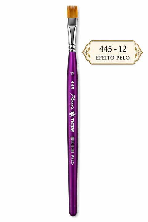 Pincel Tigre 445-12 – Efeito Pelo
