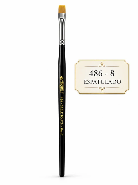 Pincel Tigre 486-8 – Espatulado