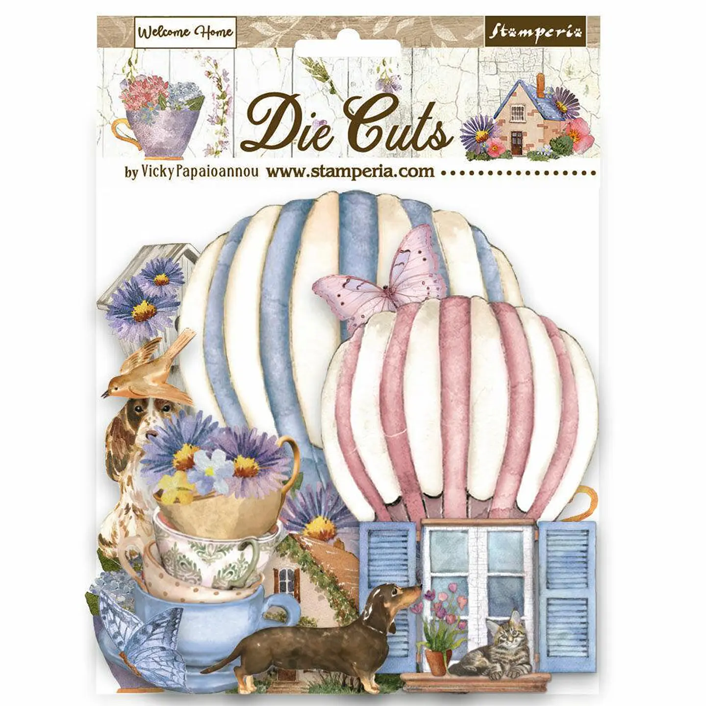 Die Cuts Stamperia – Create Happiness – Welcome Home (DFLDC72) 1