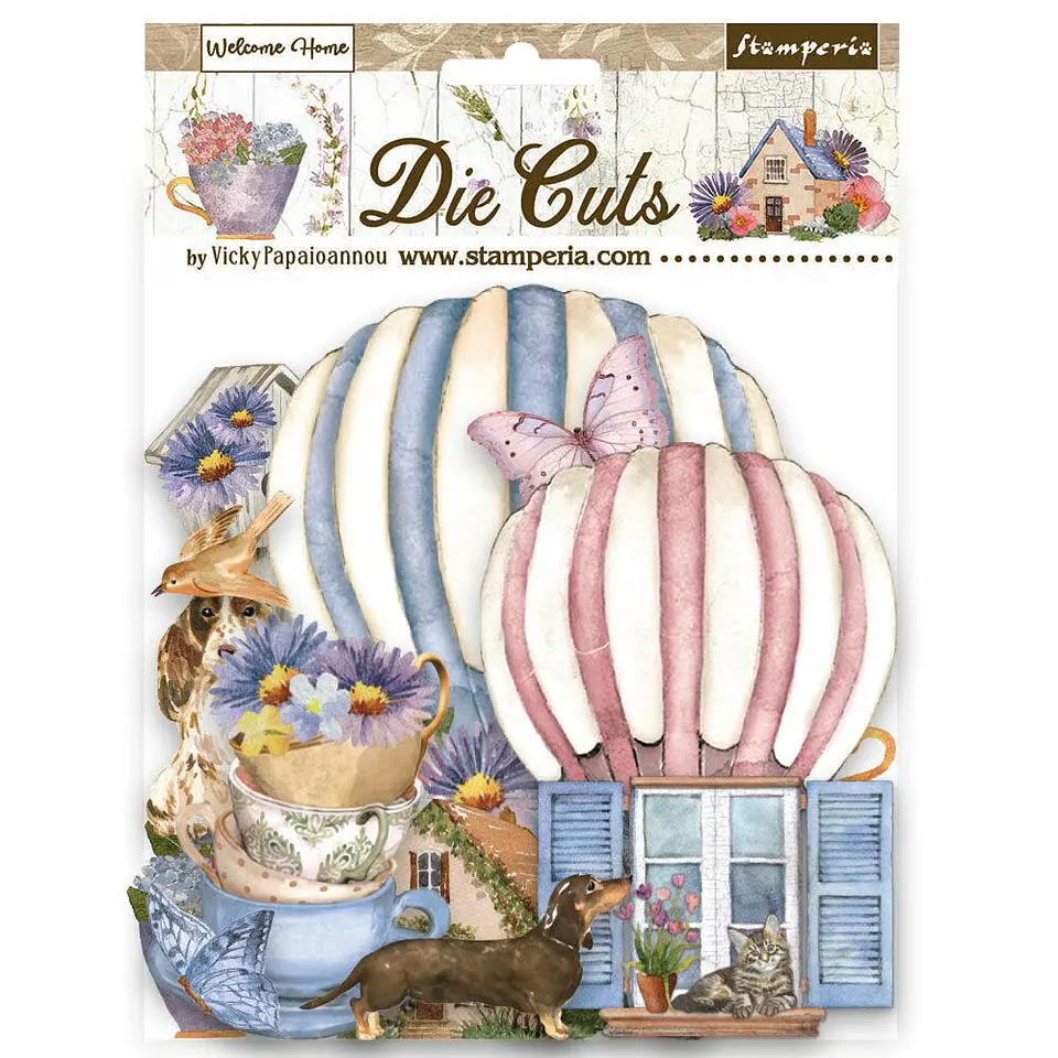Die Cuts Stamperia – Create Happiness – Welcome Home (DFLDC72) 1