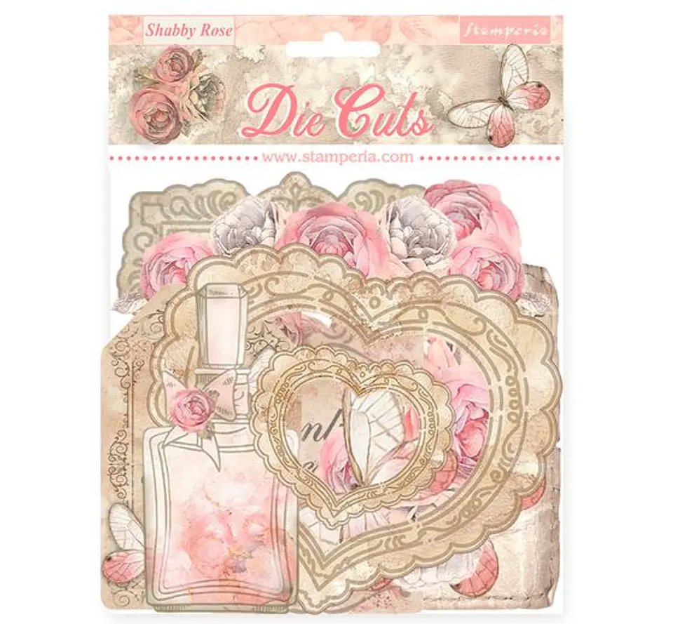 Die Cuts Stamperia – Shabby Rose (DFLDC99) 1