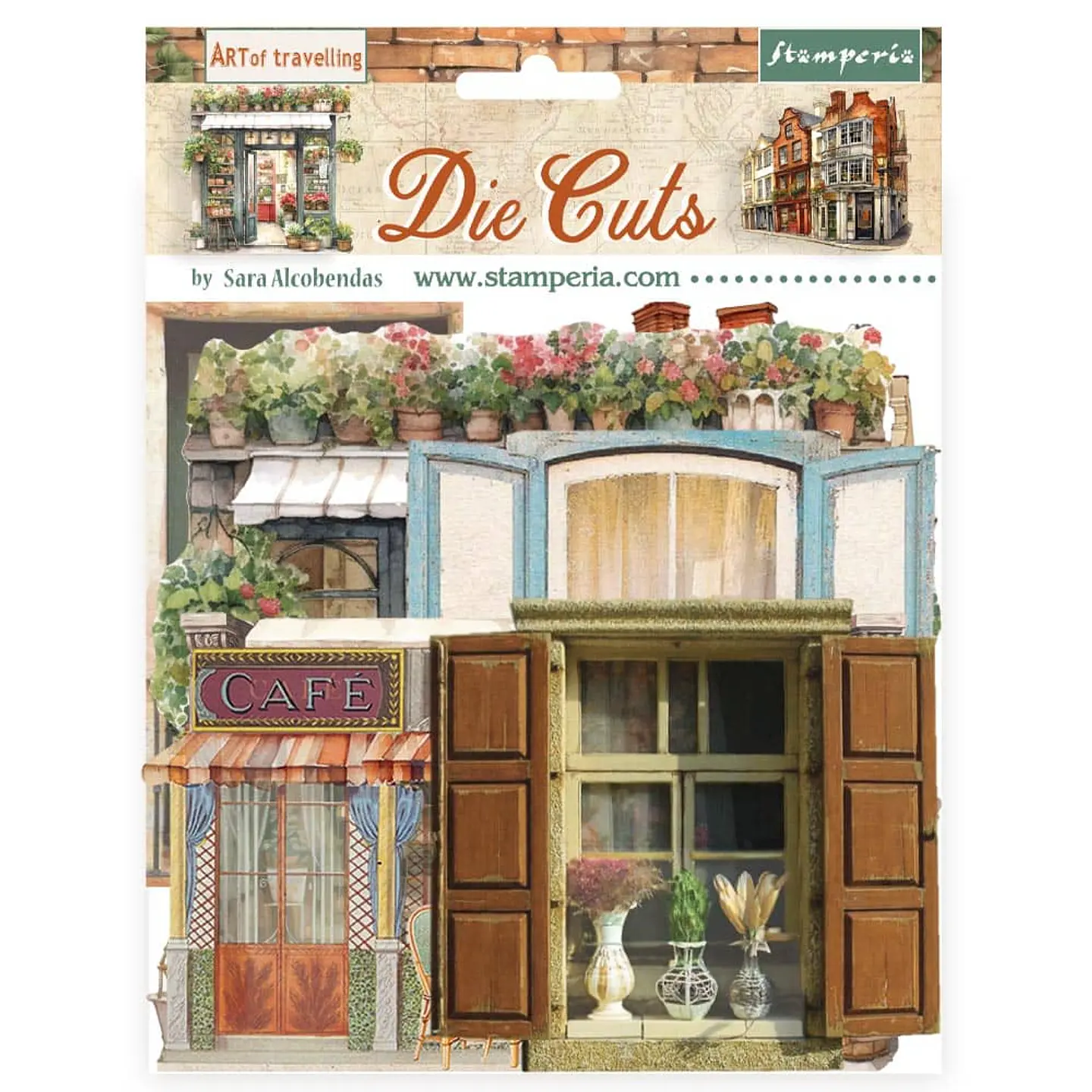 Die Cuts Stamperia – Art of Travelling (DFLDC110) 1