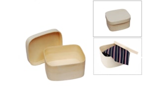 Caixa de Balsa Retangular 10,5 × 9 × 6 cm 1