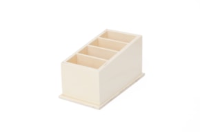 Caixa para Comandos 18,5 × 10 × 10 cm — 4 Divisórias
