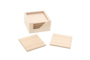 Caixa com Bases para Copos 11 × 11 × 6 cm