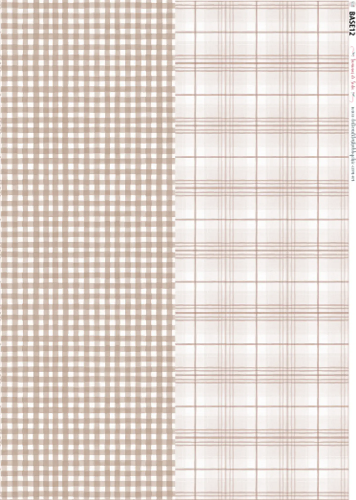 Lâmina de Seda La Tiendita Shabby Chic – BASE 12 – 70×50 cm 1