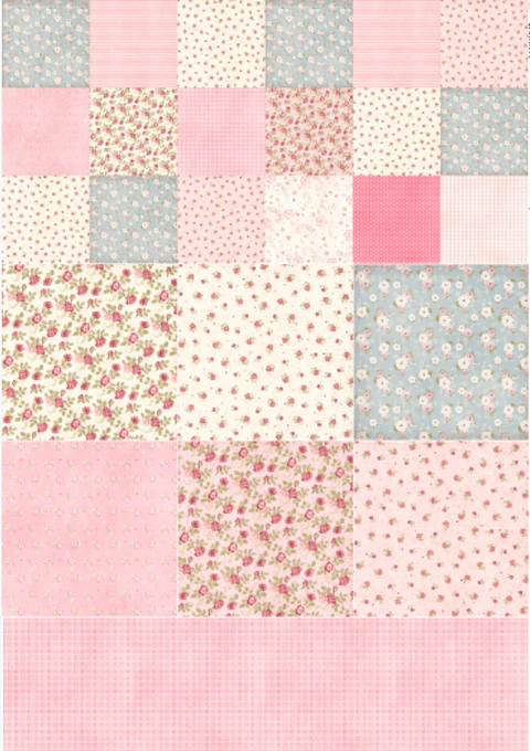 Lâmina de Seda La Tiendita Shabby Chic – SARAH 11 – 70×50 cm