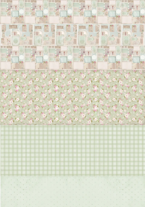 Lâmina de Seda La Tiendita Shabby Chic – SARAH 15 – 70×50 cm