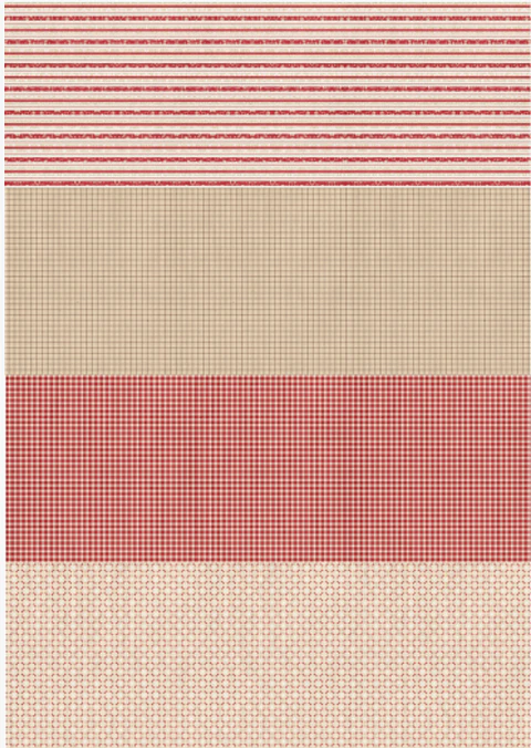 Lâmina de Seda La Tiendita Shabby Chic – TEA 6 – 70×50 cm