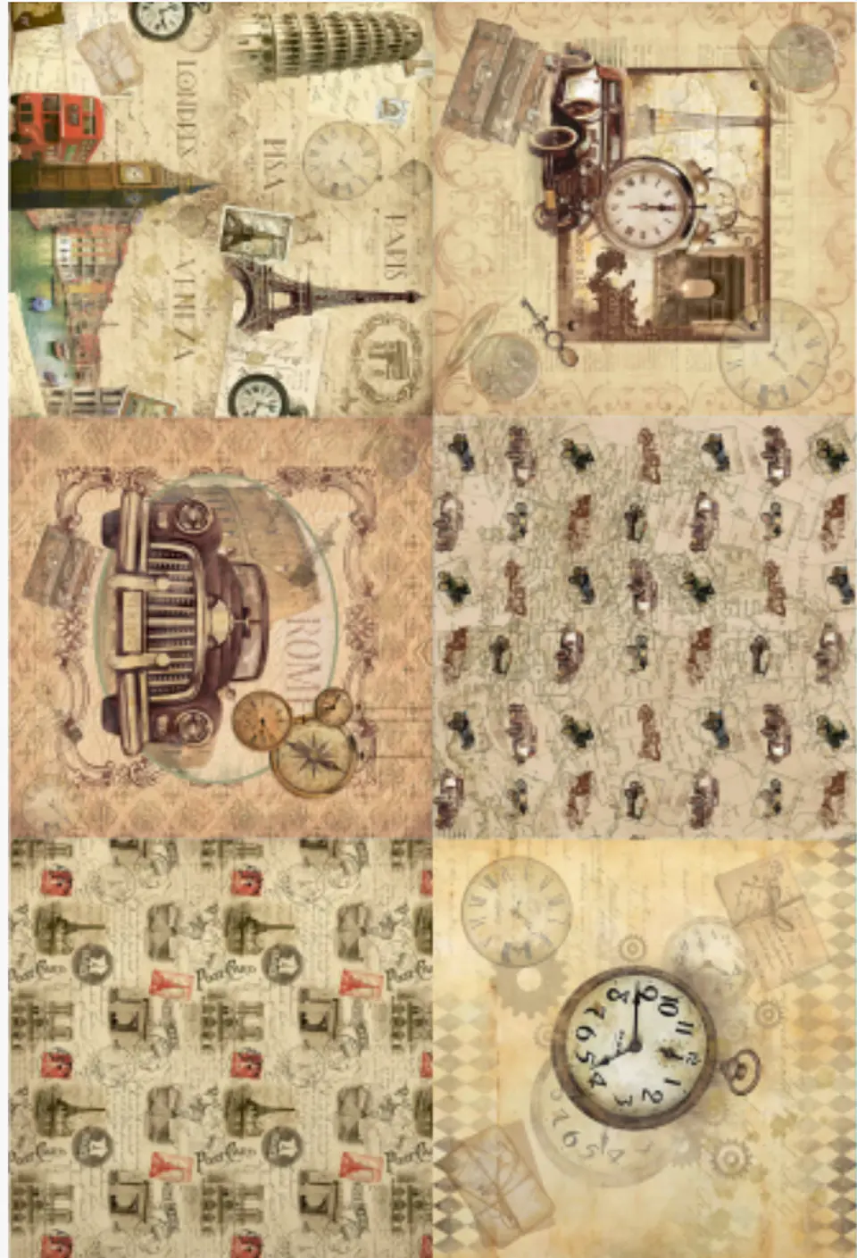Lâmina de Seda La Tiendita Shabby Chic – PA 1 – 70×50 cm 1