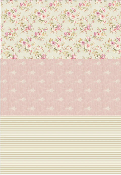 Lâmina de Seda La Tiendita Shabby Chic – VERS 17 – 70×50 cm