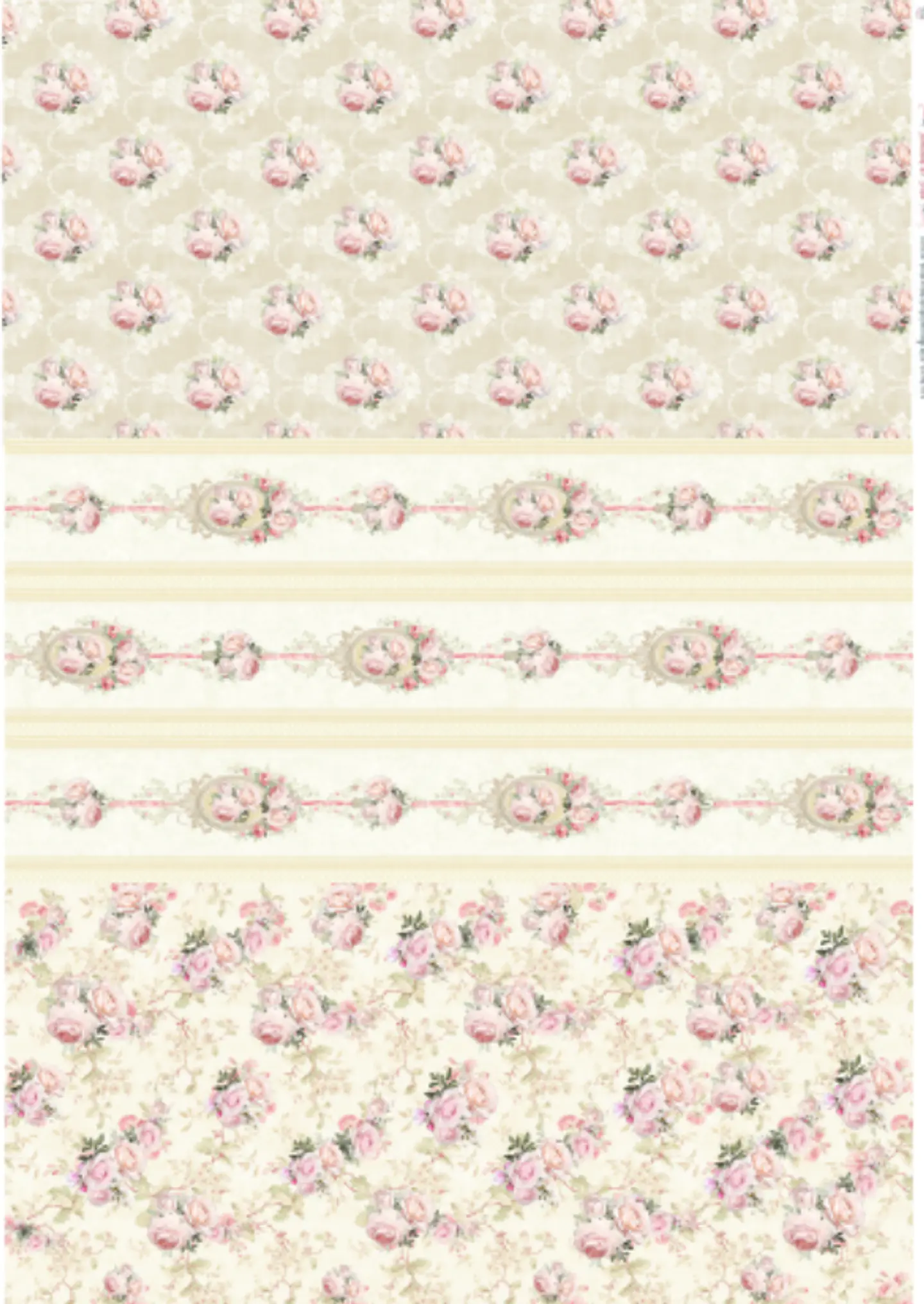 Lâmina de Seda La Tiendita Shabby Chic – VERS 10 – 70×50 cm 1