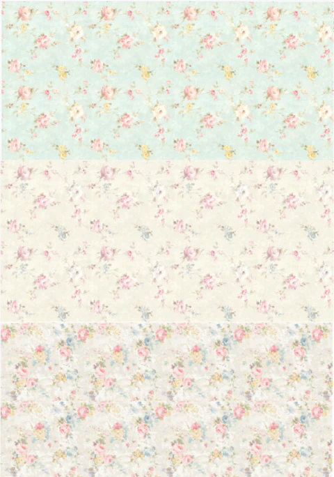 Lâmina de Seda La Tiendita Shabby Chic – VERS 6 – 70×50 cm
