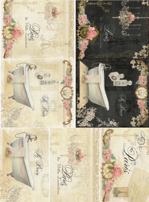 Lâmina de Seda La Tiendita Shabby Chic – VSN 9 – 70×50 cm