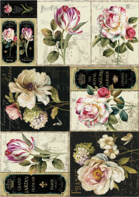 Lâmina de Seda La Tiendita Shabby Chic – VSN 12 – 70×50 cm