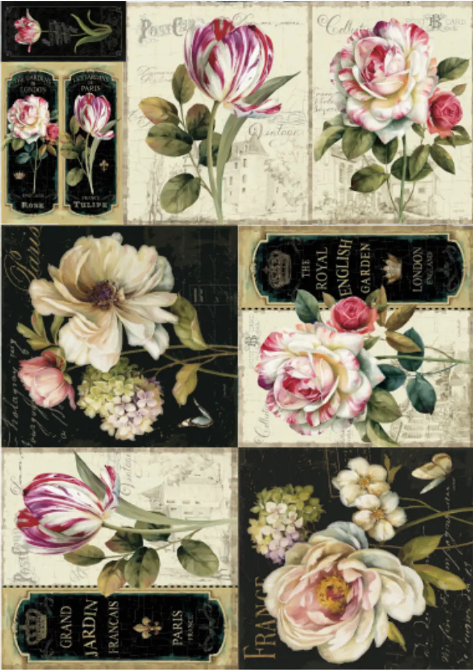 Lâmina de Seda La Tiendita Shabby Chic – VSN 12 – 70×50 cm 1