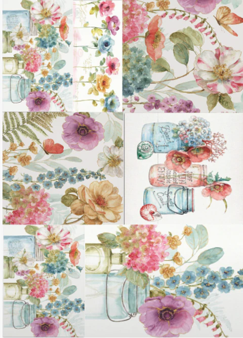 Lâmina de Seda La Tiendita Shabby Chic – VSN 25 – 70×50 cm