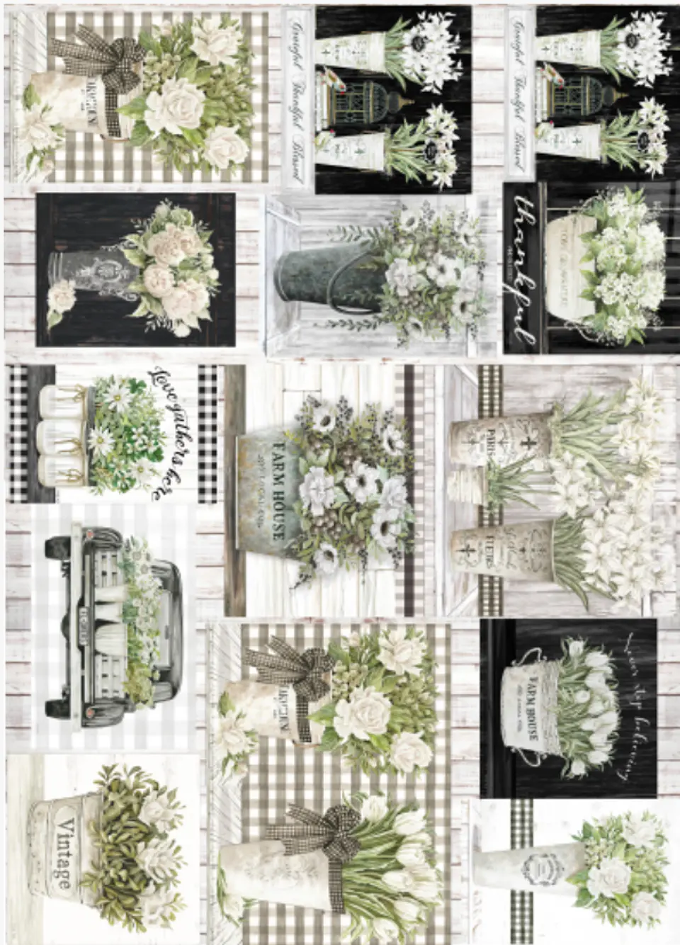 Lâmina de Seda La Tiendita Shabby Chic – VSN 27 – 70×50 cm 1