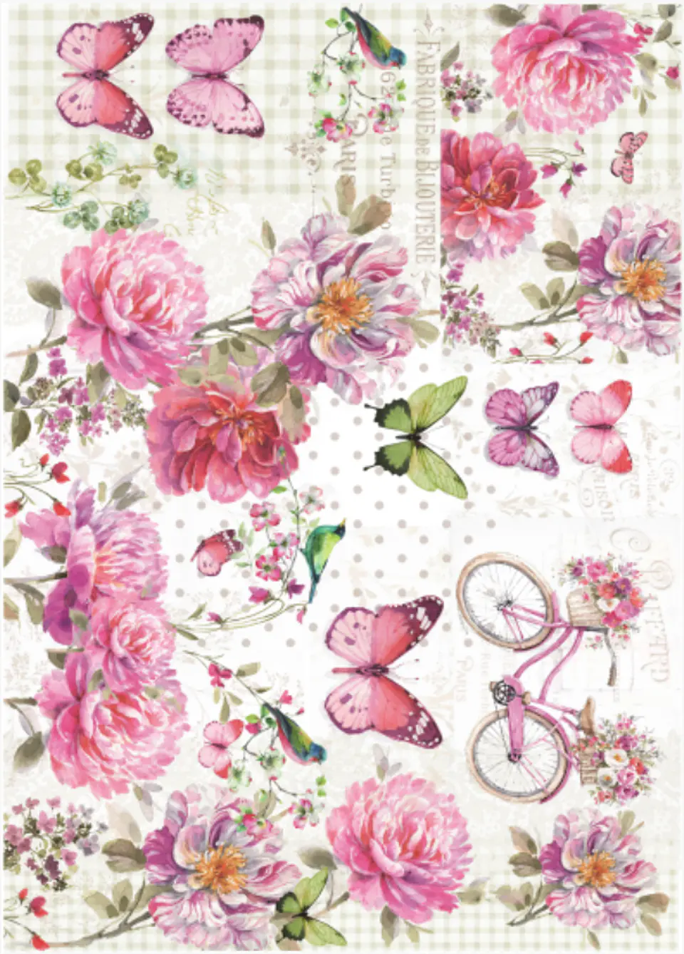 Lâmina de Seda La Tiendita Shabby Chic – VSN 29 – 70×50 cm 1