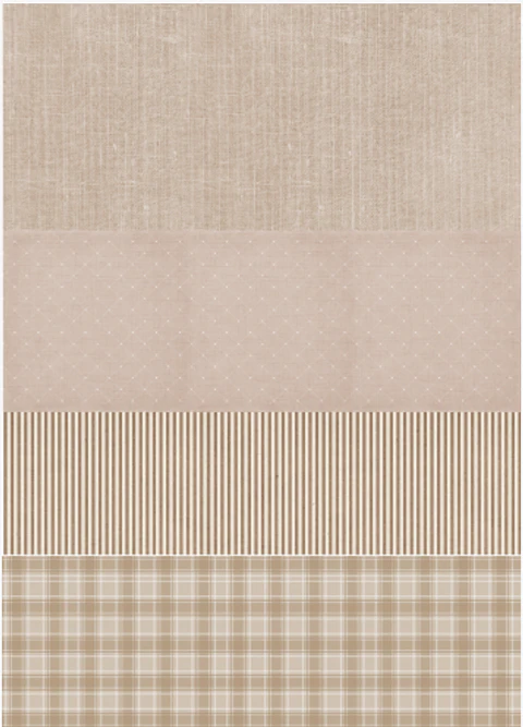 Lâmina de Seda La Tiendita Shabby Chic – BASE 28 – 70×50 cm