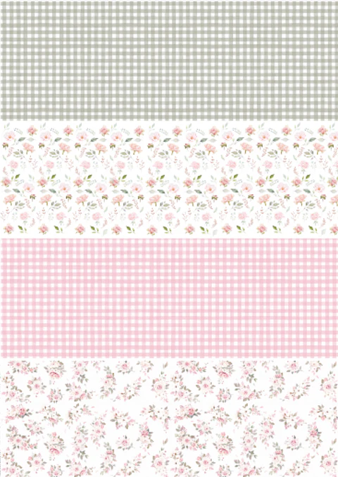 Lâmina de Seda La Tiendita Shabby Chic – GARD 18 – 70×50 cm