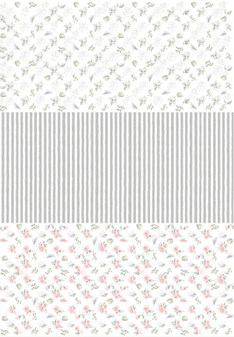 Lâmina de Seda La Tiendita Shabby Chic – GARD 22 – 70×50 cm